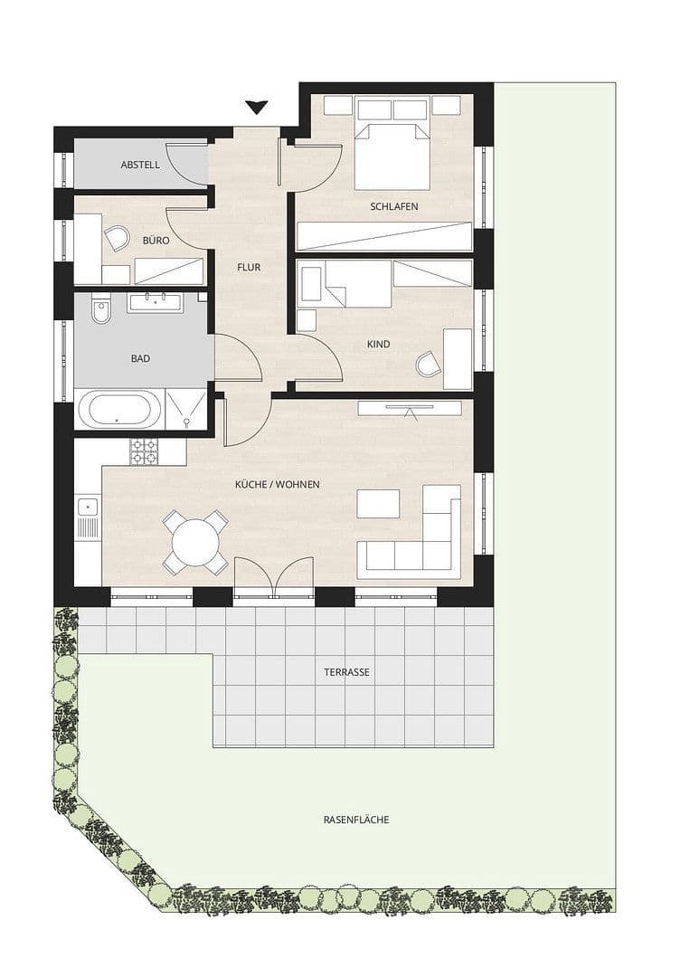 Prenájom bytu 3-izbový 84 m², Ziehrerweg 5a, Hamburg, Hamburg Prenájom bytu 3-izbový 84 m², Ziehrerweg 5a, Hamburg, Hamburg