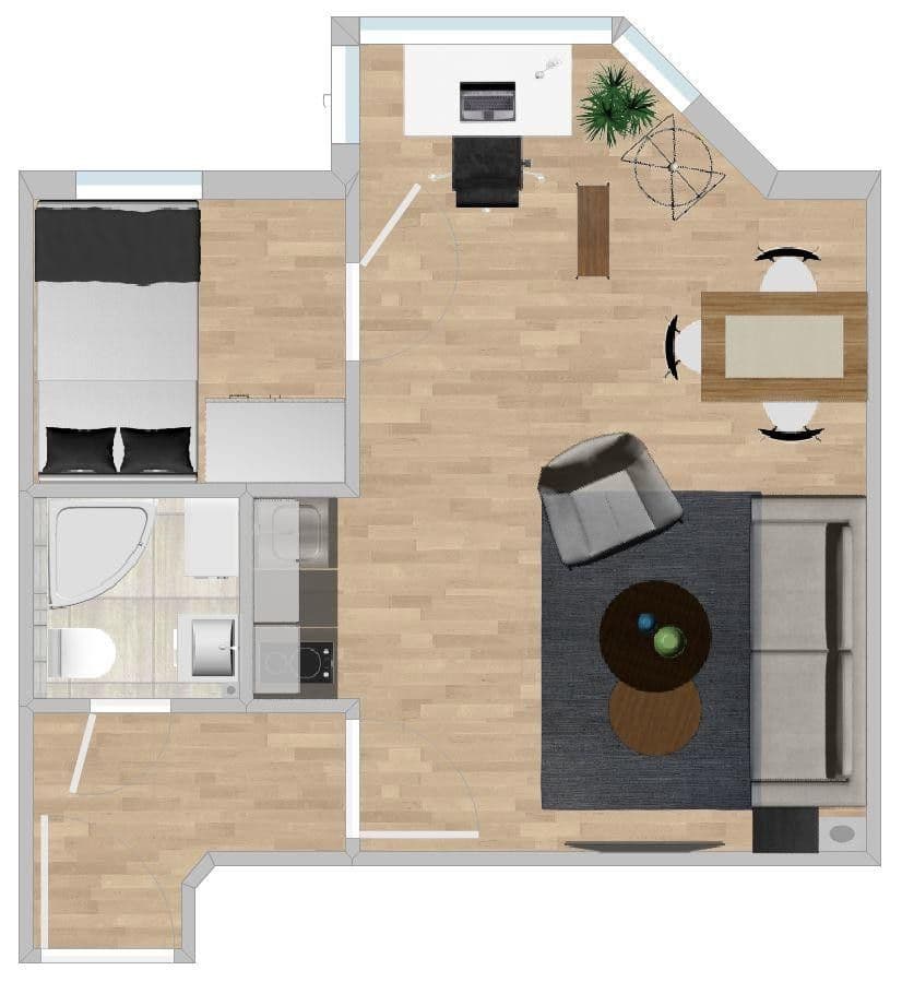 Prenájom bytu 2-izbový 30 m², Bussilliatweg 14, Hannover, Dolné Sasko Prenájom bytu 2-izbový 30 m², Bussilliatweg 14, Hannover, Dolné Sasko