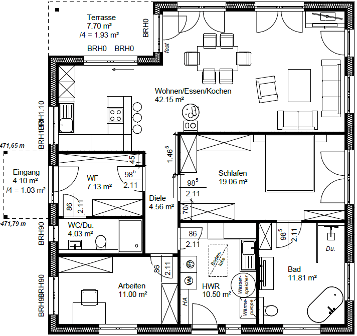 Predaj domu 114 m², pozemek 2.874 m², In den Gärten 2, Großerlach, Bádensko-Wurttembersko Predaj domu 114 m², pozemek 2.874 m², In den Gärten 2, Großerlach, Bádensko-Wurttembersko