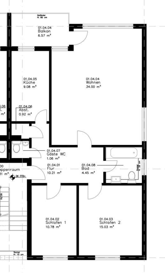 Prenájom bytu 3-izbový 89 m², Im Bruch 1a, Köln, Severné Porýnie - Westfálsko Prenájom bytu 3-izbový 89 m², Im Bruch 1a, Köln, Severné Porýnie - Westfálsko