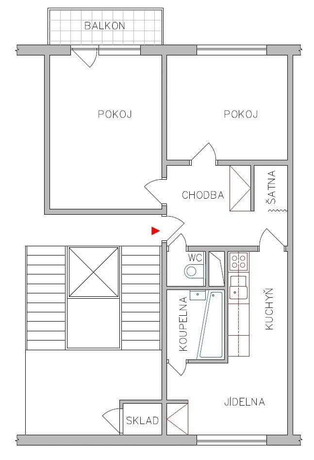 Prenájom bytu 2-izbový 56 m², Hromůvka, Hranice, Olomoucký kraj Prenájom bytu 2-izbový 56 m², Hromůvka, Hranice, Olomoucký kraj