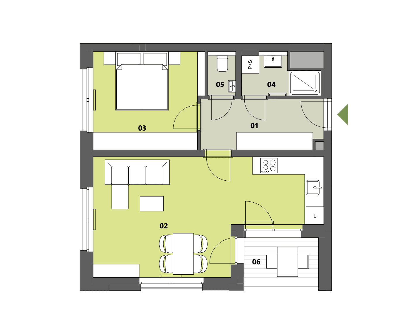 Prenájom bytu 2-izbový 56 m², Na Palouku, Praha, Praha Prenájom bytu 2-izbový 56 m², Na Palouku, Praha, Praha