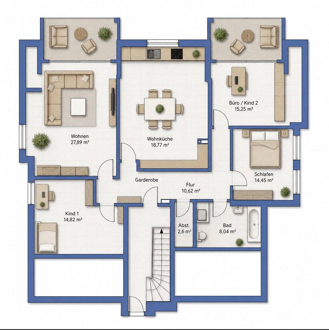 Prenájom bytu 4-izbový 125 m², Salzelmener Str.5/1, Bad Rappenau, Bádensko-Wurttembersko Prenájom bytu 4-izbový 125 m², Salzelmener Str.5/1, Bad Rappenau, Bádensko-Wurttembersko