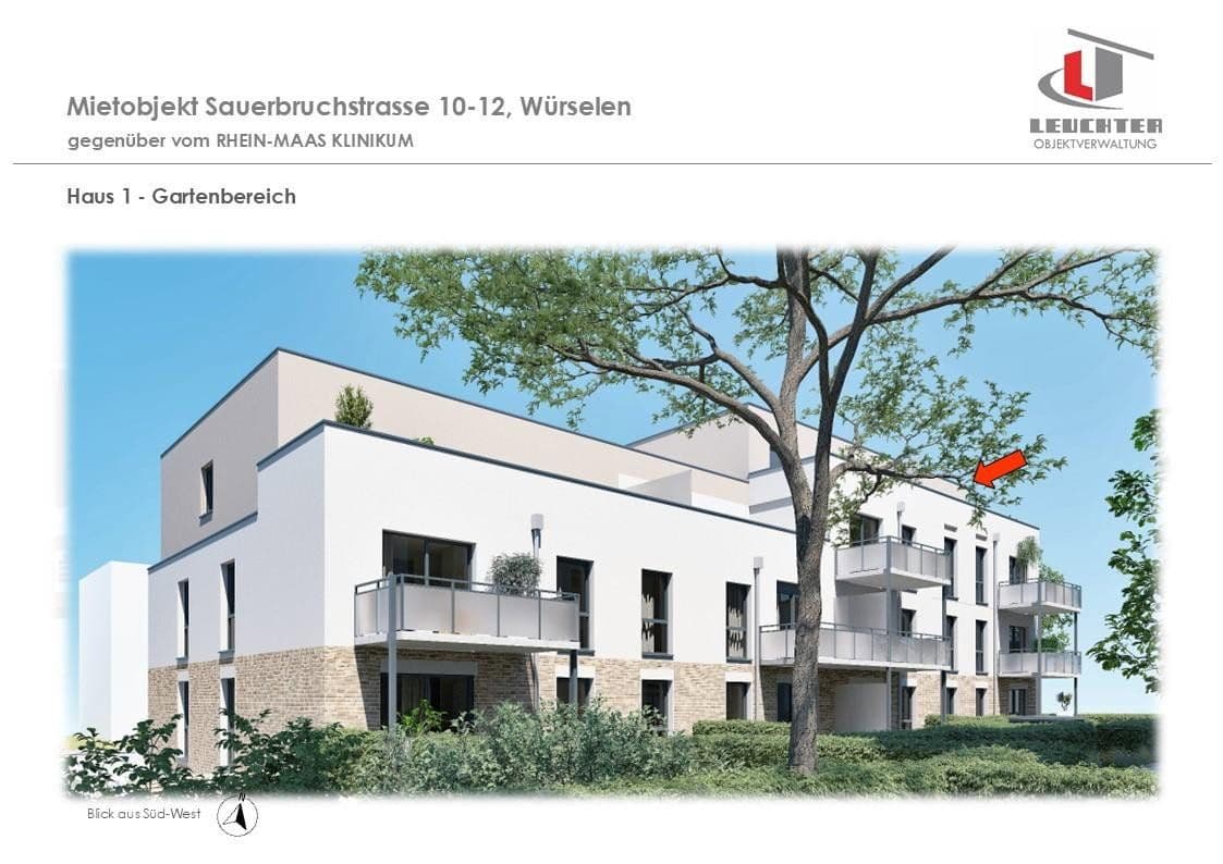 Prenájom bytu 3-izbový 96 m², Sauerbruchstraße 10-12, Würselen, Severné Porýnie - Westfálsko Prenájom bytu 3-izbový 96 m², Sauerbruchstraße 10-12, Würselen, Severné Porýnie - Westfálsko