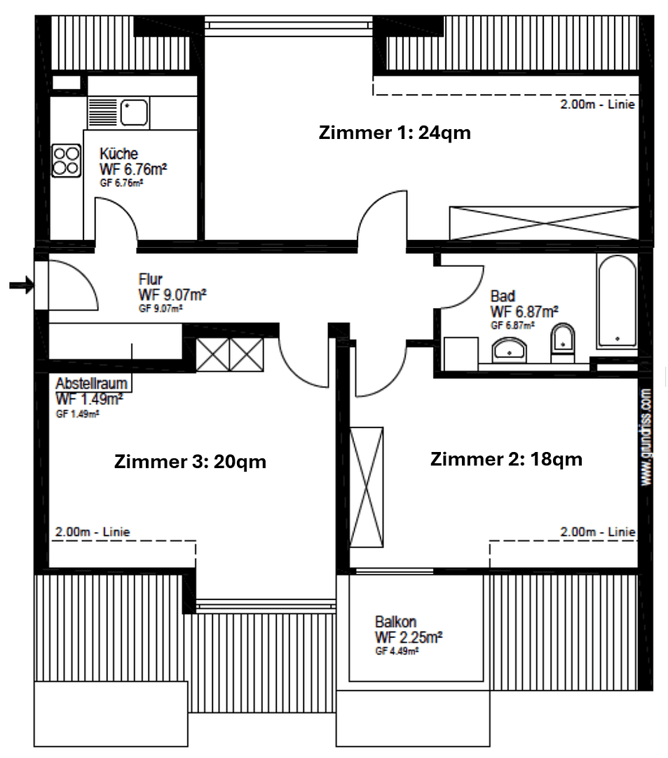 Prenájom bytu 20 m², Handjerystr, Berlin, Berlín Prenájom bytu 20 m², Handjerystr, Berlin, Berlín
