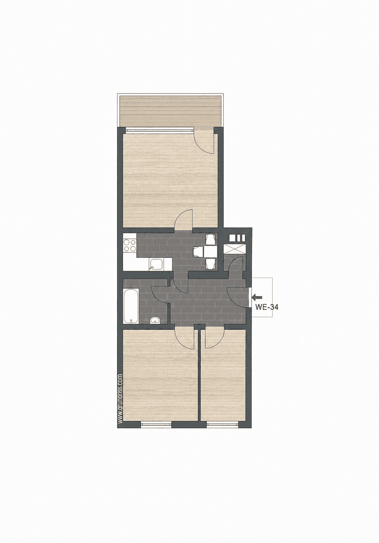 Predaj bytu 3-izbový 58 m², Düsseldorf, Severné Porýnie - Westfálsko Predaj bytu 3-izbový 58 m², Düsseldorf, Severné Porýnie - Westfálsko