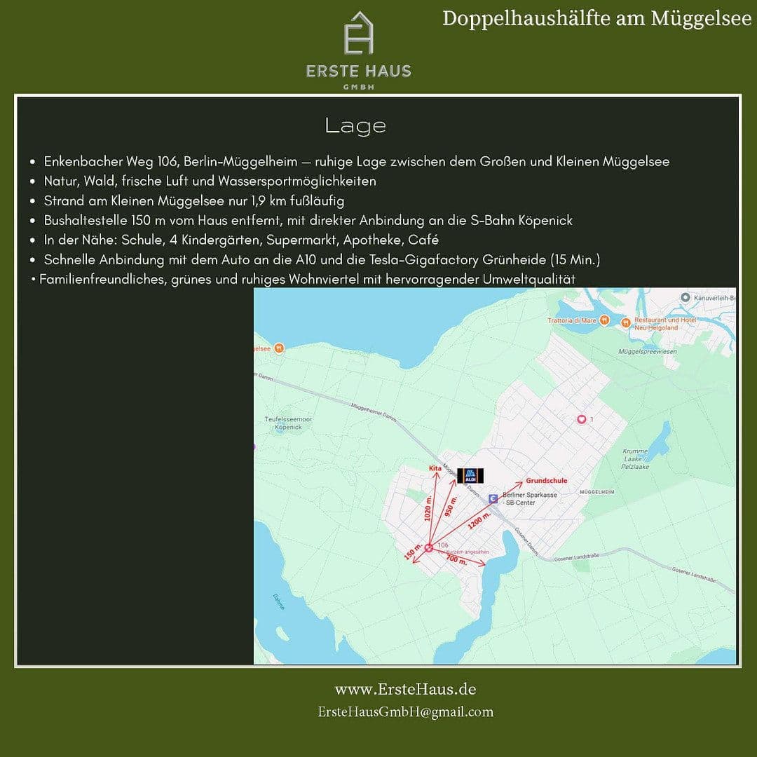 Predaj domu 150 m², pozemek 394 m², Enkenbacher Weg 106, Berlin, Berlín Predaj domu 150 m², pozemek 394 m², Enkenbacher Weg 106, Berlin, Berlín
