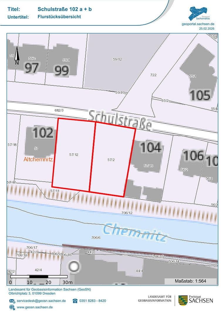 Predaj pozemku 1.462 m², Schulstraße 102 a/b, Chemnitz, Sasko Predaj pozemku 1.462 m², Schulstraße 102 a/b, Chemnitz, Sasko