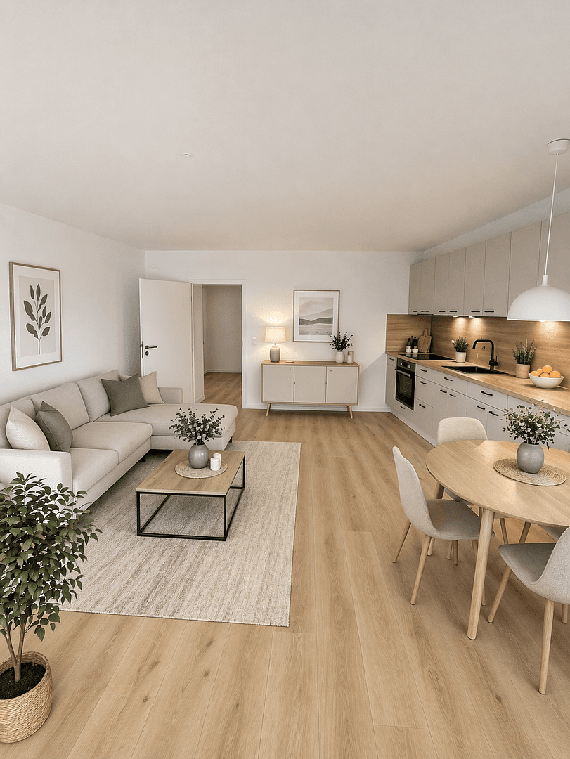 Prenájom bytu 3-izbový 60 m², Hochheim, Hesensko Prenájom bytu 3-izbový 60 m², Hochheim, Hesensko