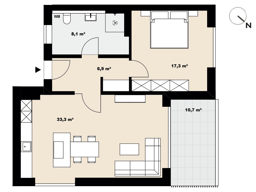 Prenájom bytu 2-izbový 71 m², Wertachweg 12, Kaufbeuren, Bavorsko Prenájom bytu 2-izbový 71 m², Wertachweg 12, Kaufbeuren, Bavorsko