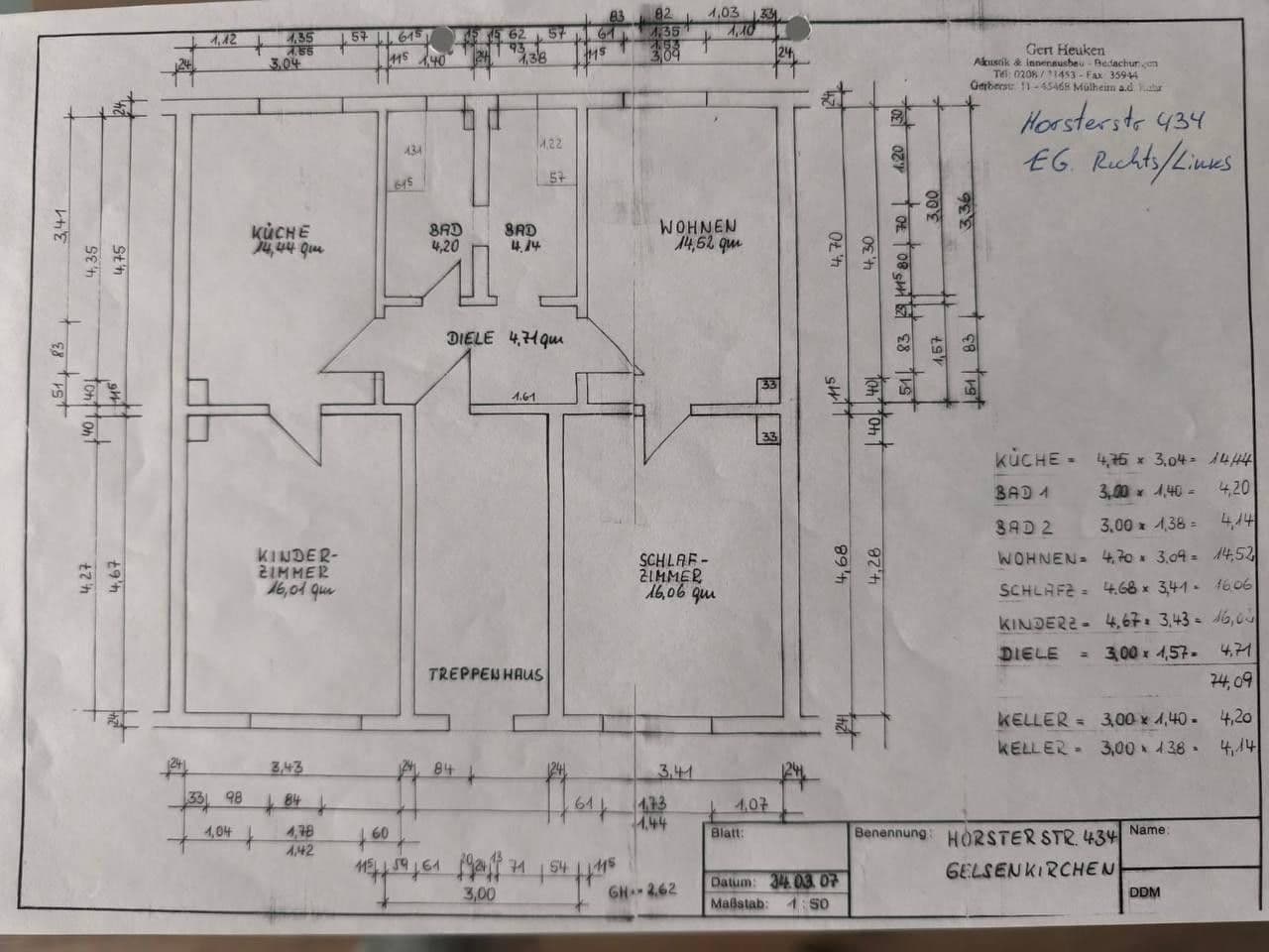 Predaj bytu 3-izbový 75 m², Horsterstrasse 434, Gelsenkirchen, Severné Porýnie - Westfálsko Predaj bytu 3-izbový 75 m², Horsterstrasse 434, Gelsenkirchen, Severné Porýnie - Westfálsko