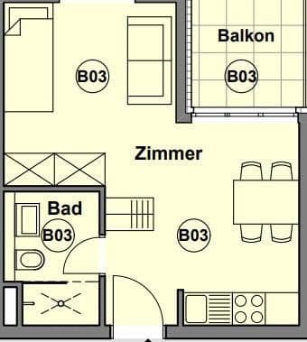 Prenájom bytu 1-izbový 28 m², Luxemburger Allee 4, Idstein, Hesensko Prenájom bytu 1-izbový 28 m², Luxemburger Allee 4, Idstein, Hesensko