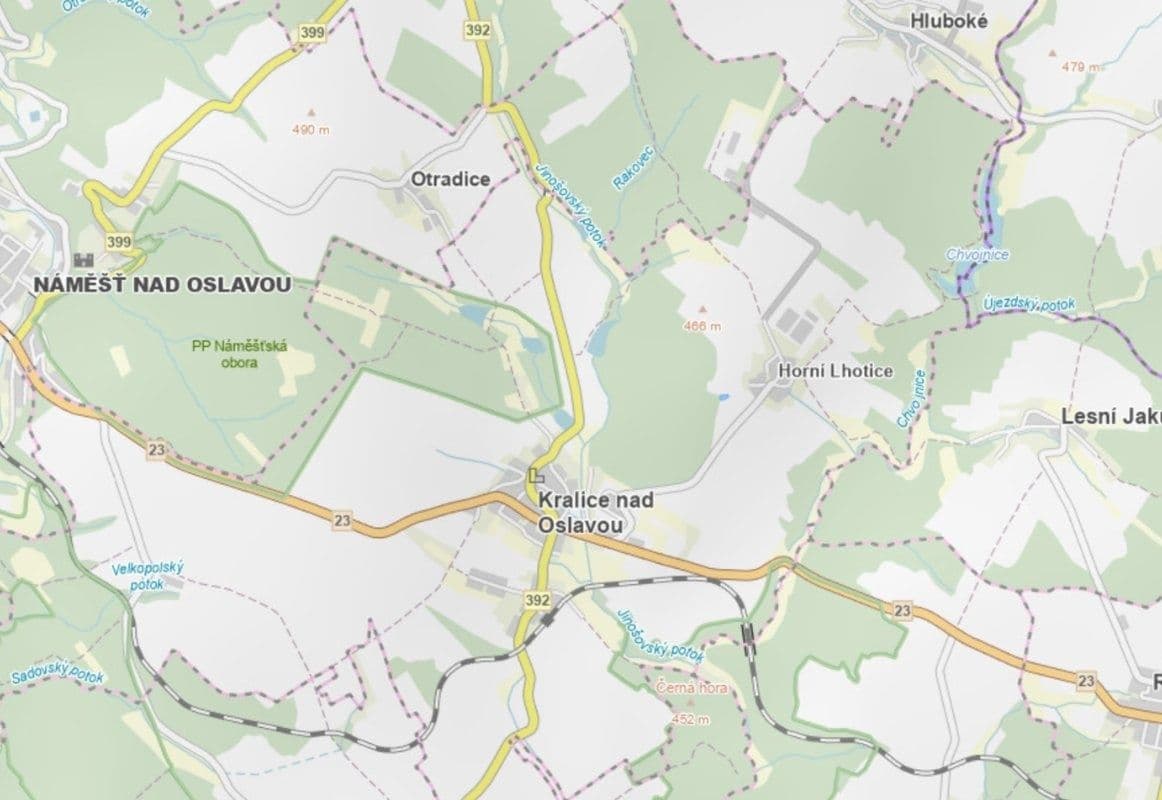 Predaj pozemku 1.245 m², Kralice nad Oslavou, Kraj Vysočina Predaj pozemku 1.245 m², Kralice nad Oslavou, Kraj Vysočina