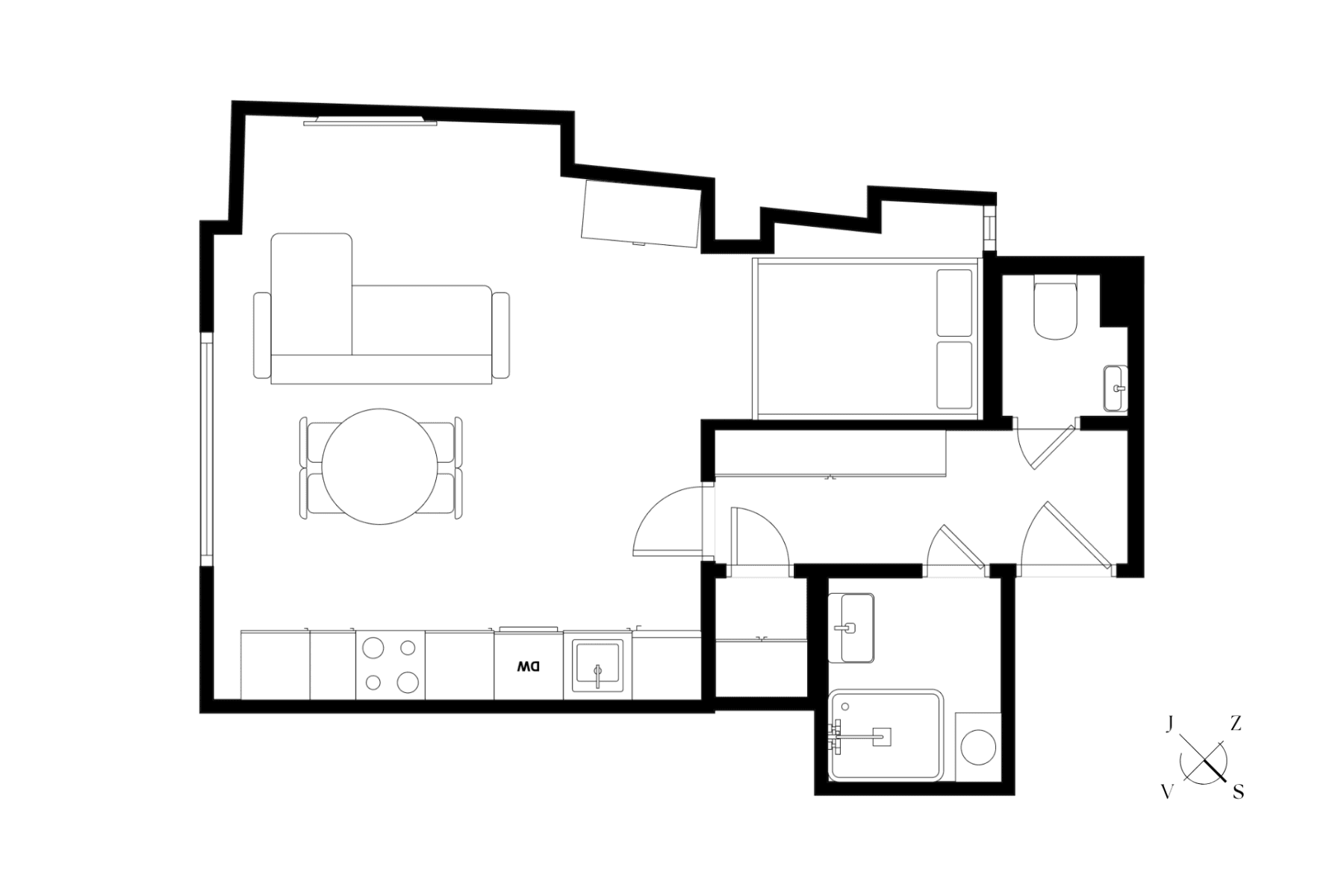 Predaj bytu 1-izbový 35 m², Pobřežní, Praha, Praha Predaj bytu 1-izbový 35 m², Pobřežní, Praha, Praha