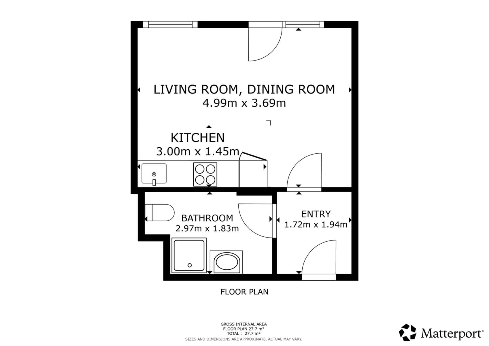 Prenájom bytu 1-izbový 33 m², Honzíkova, Praha, Praha Prenájom bytu 1-izbový 33 m², Honzíkova, Praha, Praha
