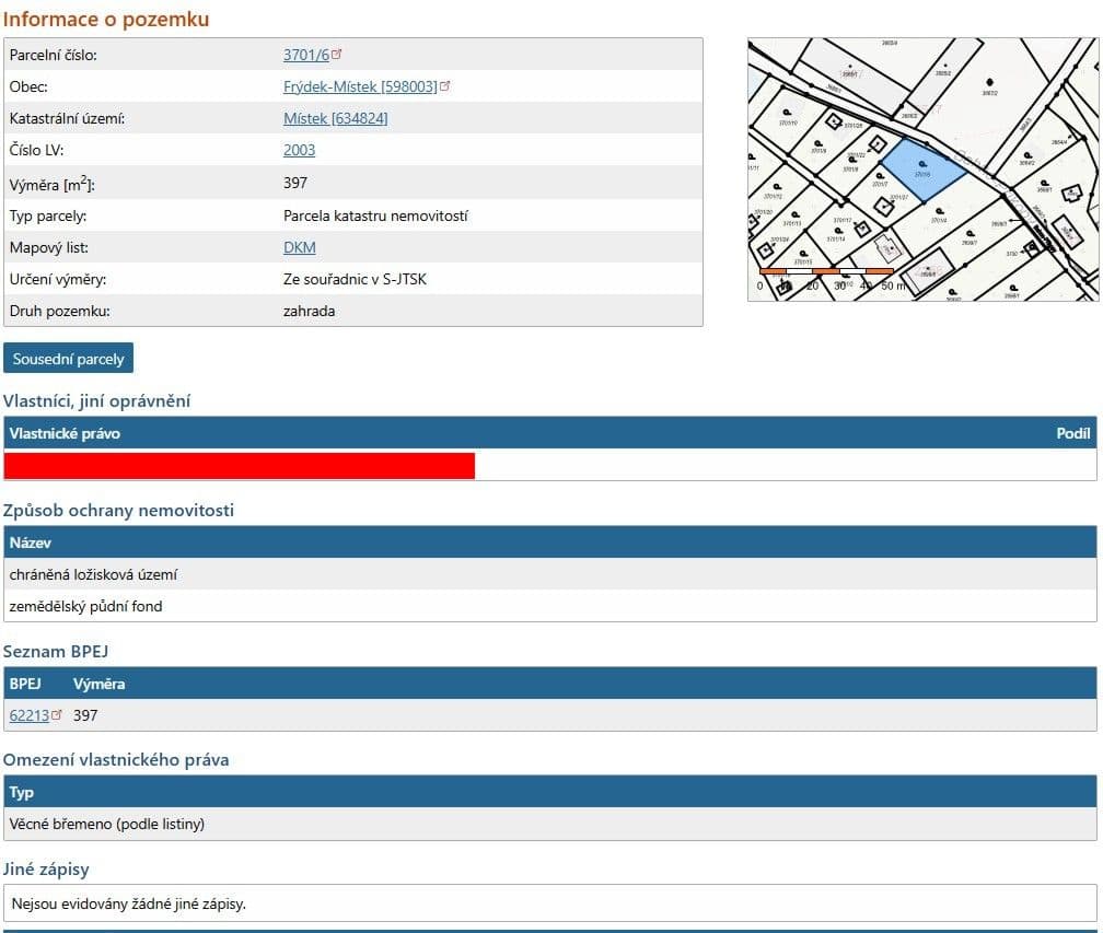 Predaj pozemku 397 m², Bahno-Příkopy, Frýdek-Místek, Moravskoslezský kraj Predaj pozemku 397 m², Bahno-Příkopy, Frýdek-Místek, Moravskoslezský kraj