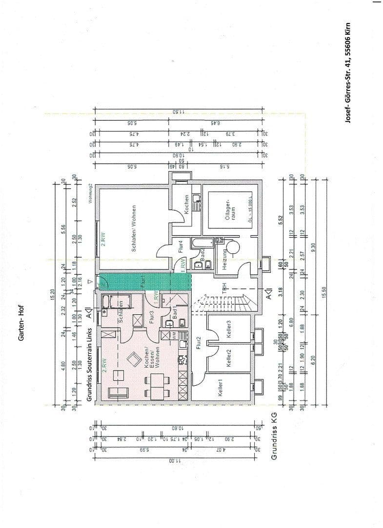 Prenájom bytu 2-izbový 42 m², Josef-Görres-Straße, 41, Kirn, Porýnie-Falcko Prenájom bytu 2-izbový 42 m², Josef-Görres-Straße, 41, Kirn, Porýnie-Falcko