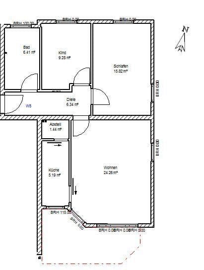 Prenájom bytu 3-izbový 75 m², Curfeßstraße 33, Aalen, Bádensko-Wurttembersko Prenájom bytu 3-izbový 75 m², Curfeßstraße 33, Aalen, Bádensko-Wurttembersko