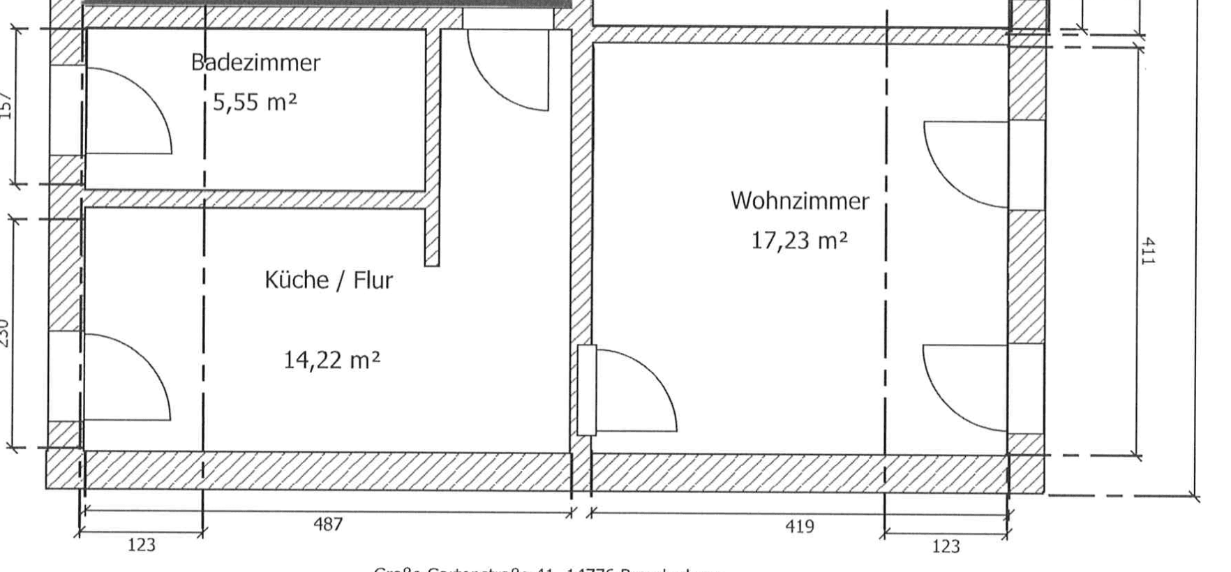 Prenájom bytu 1-izbový 37 m², Brandenburg, Brandenbursko Prenájom bytu 1-izbový 37 m², Brandenburg, Brandenbursko