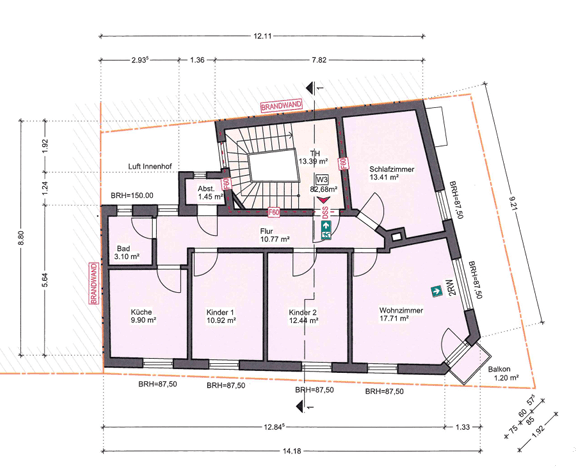 Predaj bytu 4-izbový 80 m², Friedrichstraße 27, Gengenbach, Bádensko-Wurttembersko Predaj bytu 4-izbový 80 m², Friedrichstraße 27, Gengenbach, Bádensko-Wurttembersko