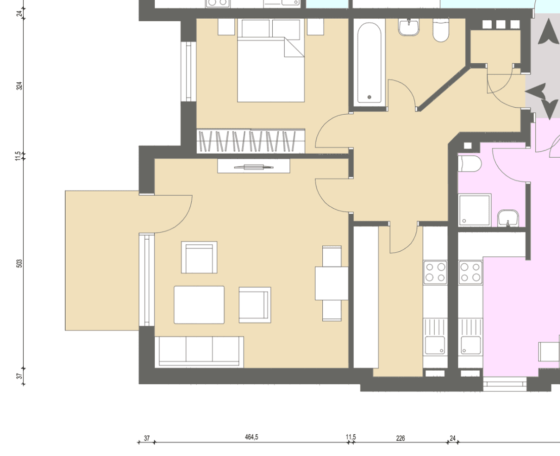 Prenájom bytu 2-izbový 57 m², Brückenstraße 8a, Troisdorf, Severné Porýnie - Westfálsko Prenájom bytu 2-izbový 57 m², Brückenstraße 8a, Troisdorf, Severné Porýnie - Westfálsko