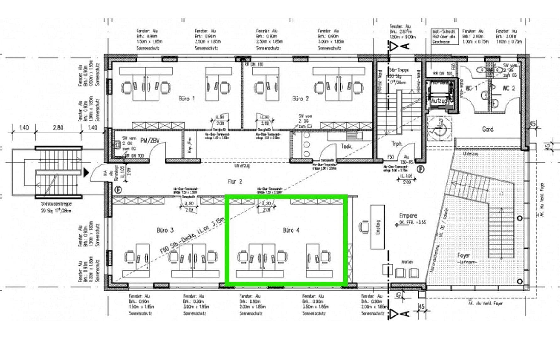Prenájom kancelárie 52 m², Wagner-Régeny-Straße 14, Berlin, Berlín Prenájom kancelárie 52 m², Wagner-Régeny-Straße 14, Berlin, Berlín