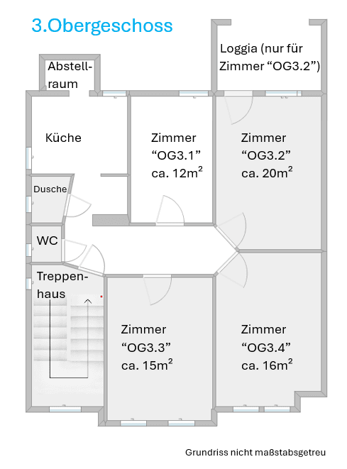 Prenájom bytu 4-izbový 91 m², Nobbenburger Straße 8, Osnabrück, Dolné Sasko Prenájom bytu 4-izbový 91 m², Nobbenburger Straße 8, Osnabrück, Dolné Sasko