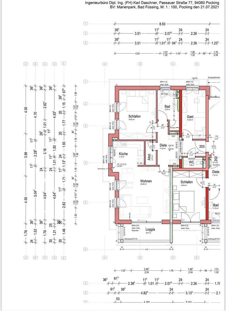 Predaj bytu 3-izbový 85 m², Alte Füssinger Straße 4, Bad Füssing, Bavorsko Predaj bytu 3-izbový 85 m², Alte Füssinger Straße 4, Bad Füssing, Bavorsko