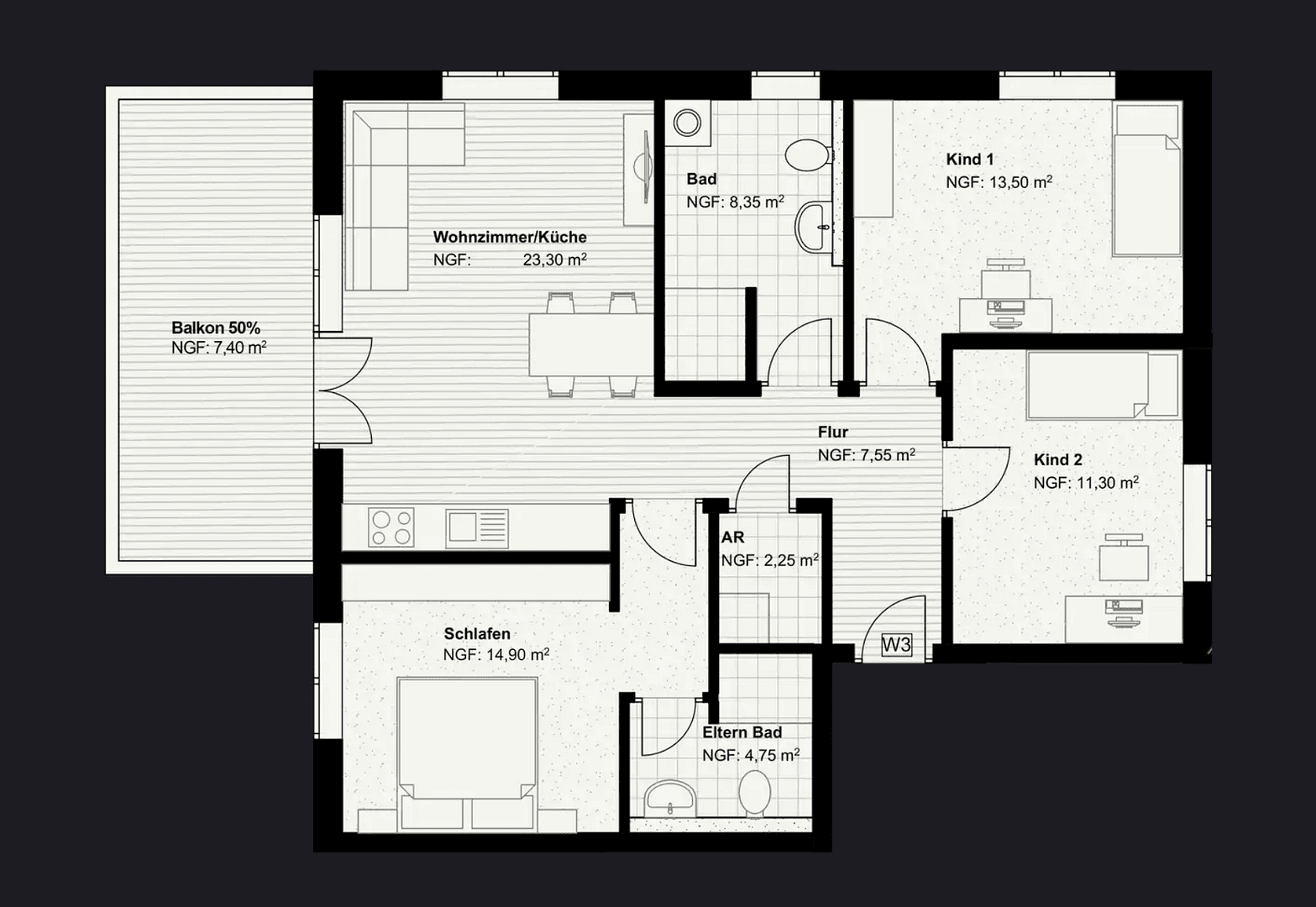 Predaj bytu 4-izbový 94 m², Friedrichstr. 12, Biebertal, Hesensko Predaj bytu 4-izbový 94 m², Friedrichstr. 12, Biebertal, Hesensko