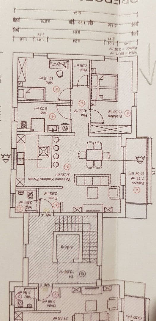 Prenájom bytu 3-izbový 90 m², Lannerstrasse 43, Ober-Olm, Porýnie-Falcko Prenájom bytu 3-izbový 90 m², Lannerstrasse 43, Ober-Olm, Porýnie-Falcko