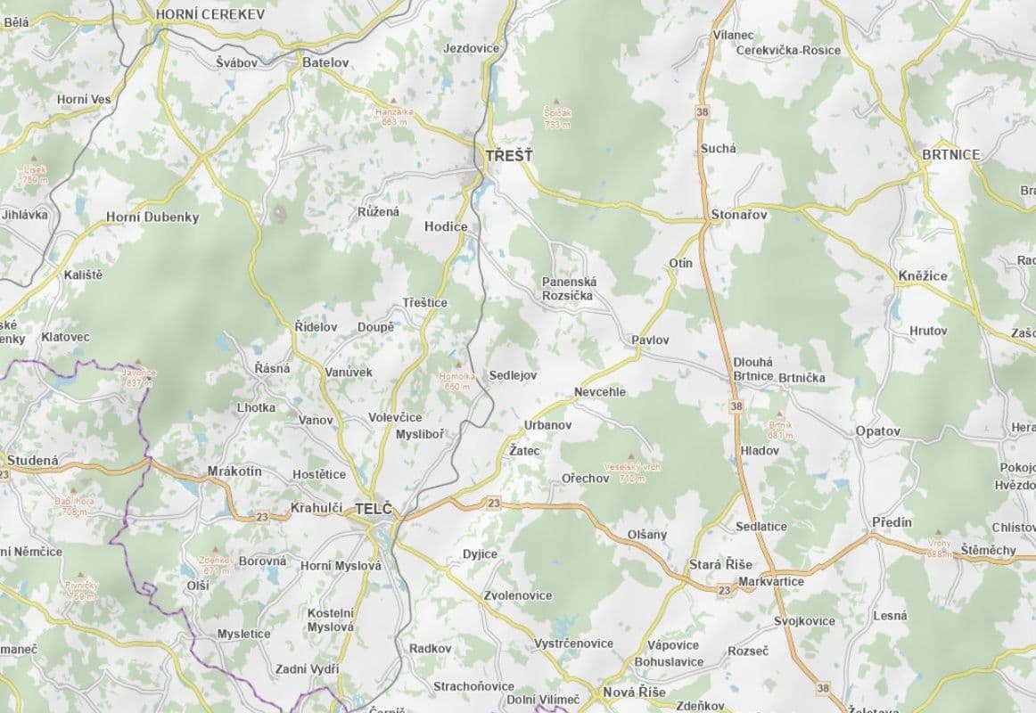 Predaj pozemku 9.530 m², Sedlejov, Kraj Vysočina Predaj pozemku 9.530 m², Sedlejov, Kraj Vysočina