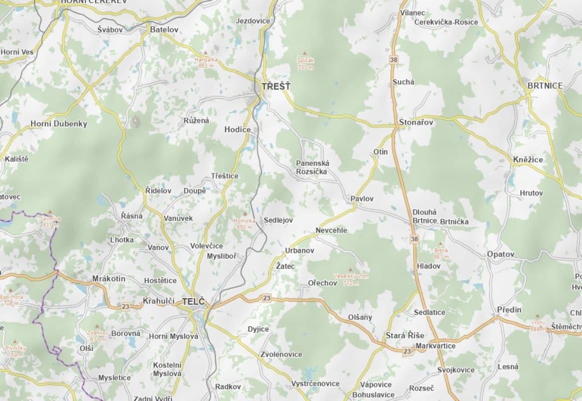 Predaj pozemku 5.311 m², Sedlejov, Kraj Vysočina Predaj pozemku 5.311 m², Sedlejov, Kraj Vysočina