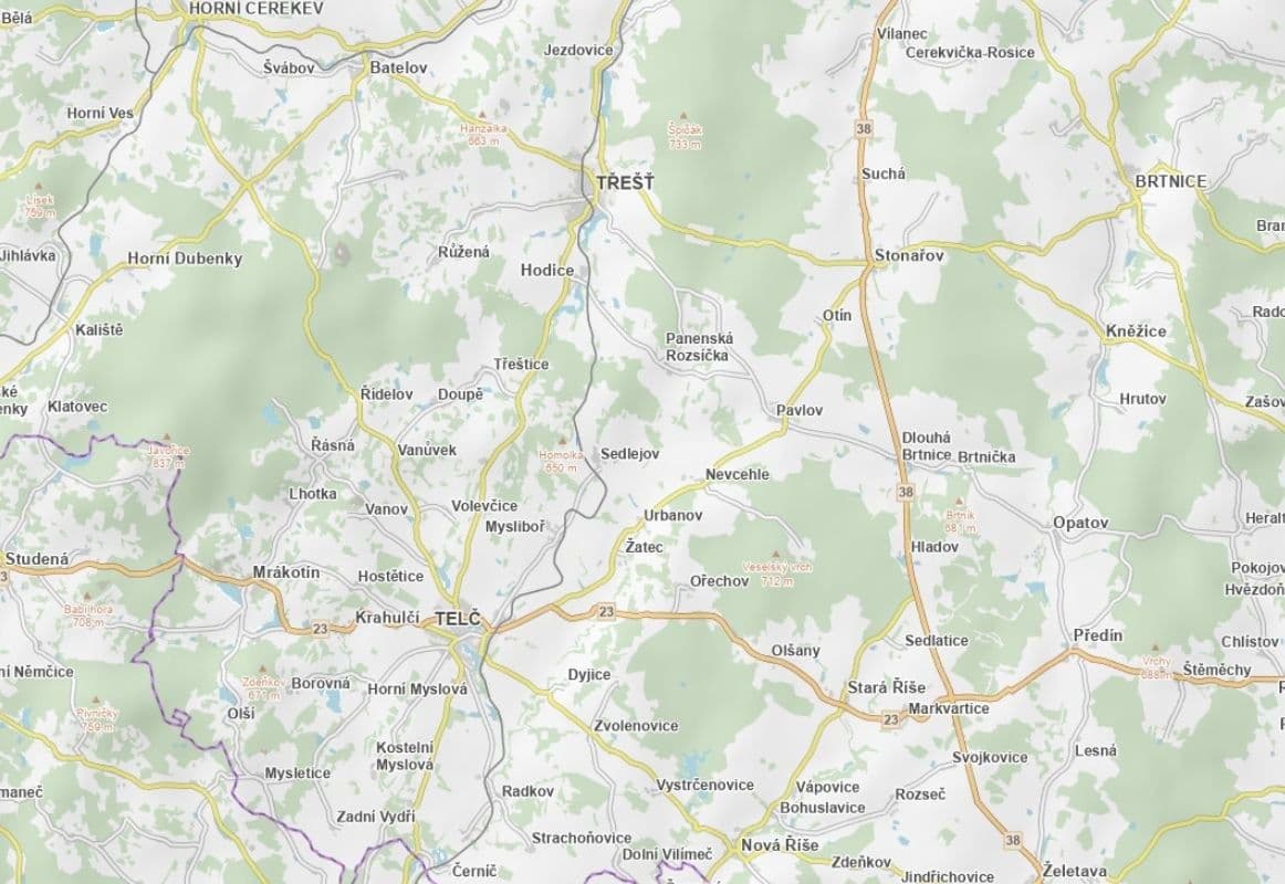 Predaj pozemku 6.526 m², Sedlejov, Kraj Vysočina Predaj pozemku 6.526 m², Sedlejov, Kraj Vysočina
