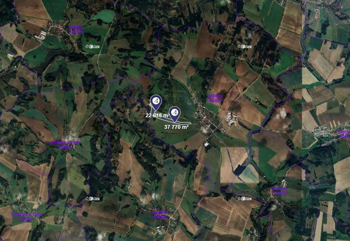 Predaj pozemku 60.688 m², Sedlejov, Kraj Vysočina Predaj pozemku 60.688 m², Sedlejov, Kraj Vysočina