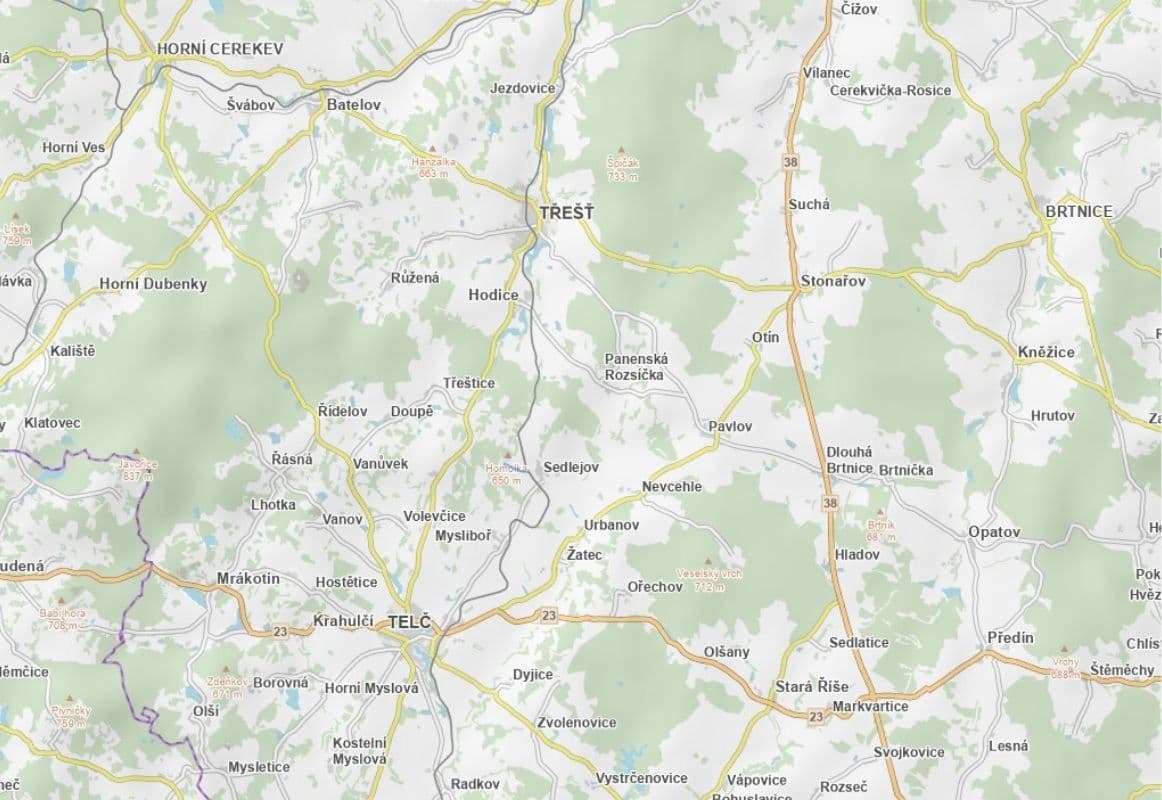 Predaj pozemku 60.688 m², Sedlejov, Kraj Vysočina Predaj pozemku 60.688 m², Sedlejov, Kraj Vysočina