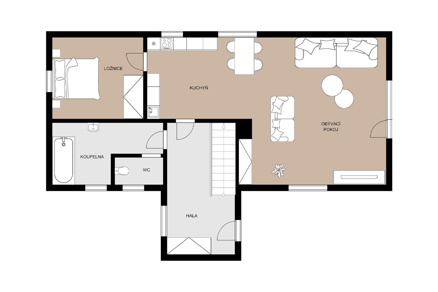 Predaj rekreačného objektu 130 m², pozemek 2.003 m², Skvrňov, Středočeský kraj Predaj rekreačného objektu 130 m², pozemek 2.003 m², Skvrňov, Středočeský kraj