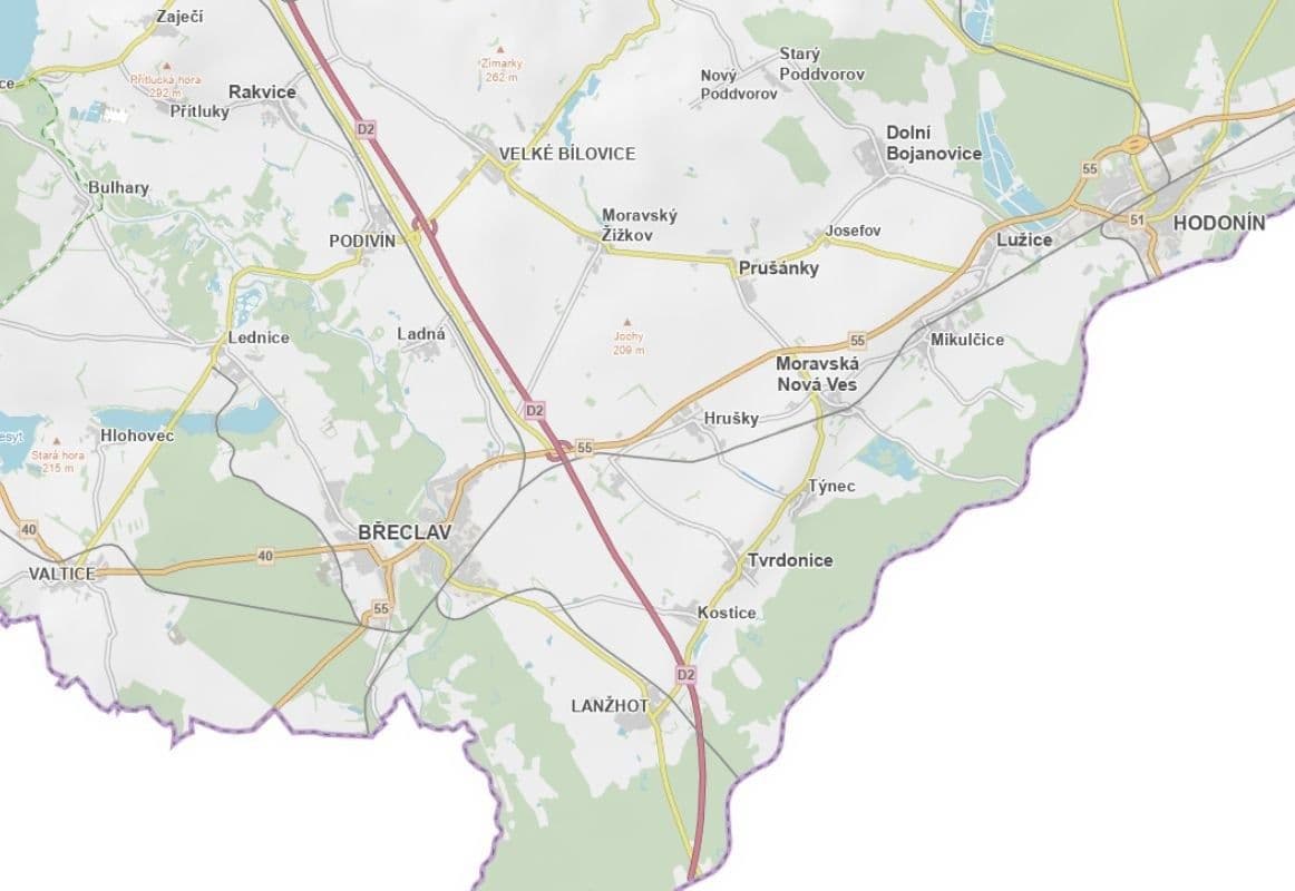 Predaj pozemku 5.576 m², Týnec, Jihomoravský kraj Predaj pozemku 5.576 m², Týnec, Jihomoravský kraj