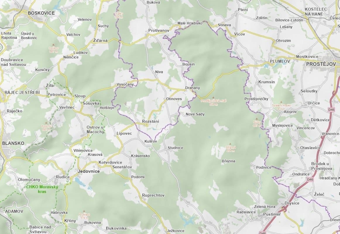 Predaj pozemku 4.314 m², Otinoves, Olomoucký kraj Predaj pozemku 4.314 m², Otinoves, Olomoucký kraj