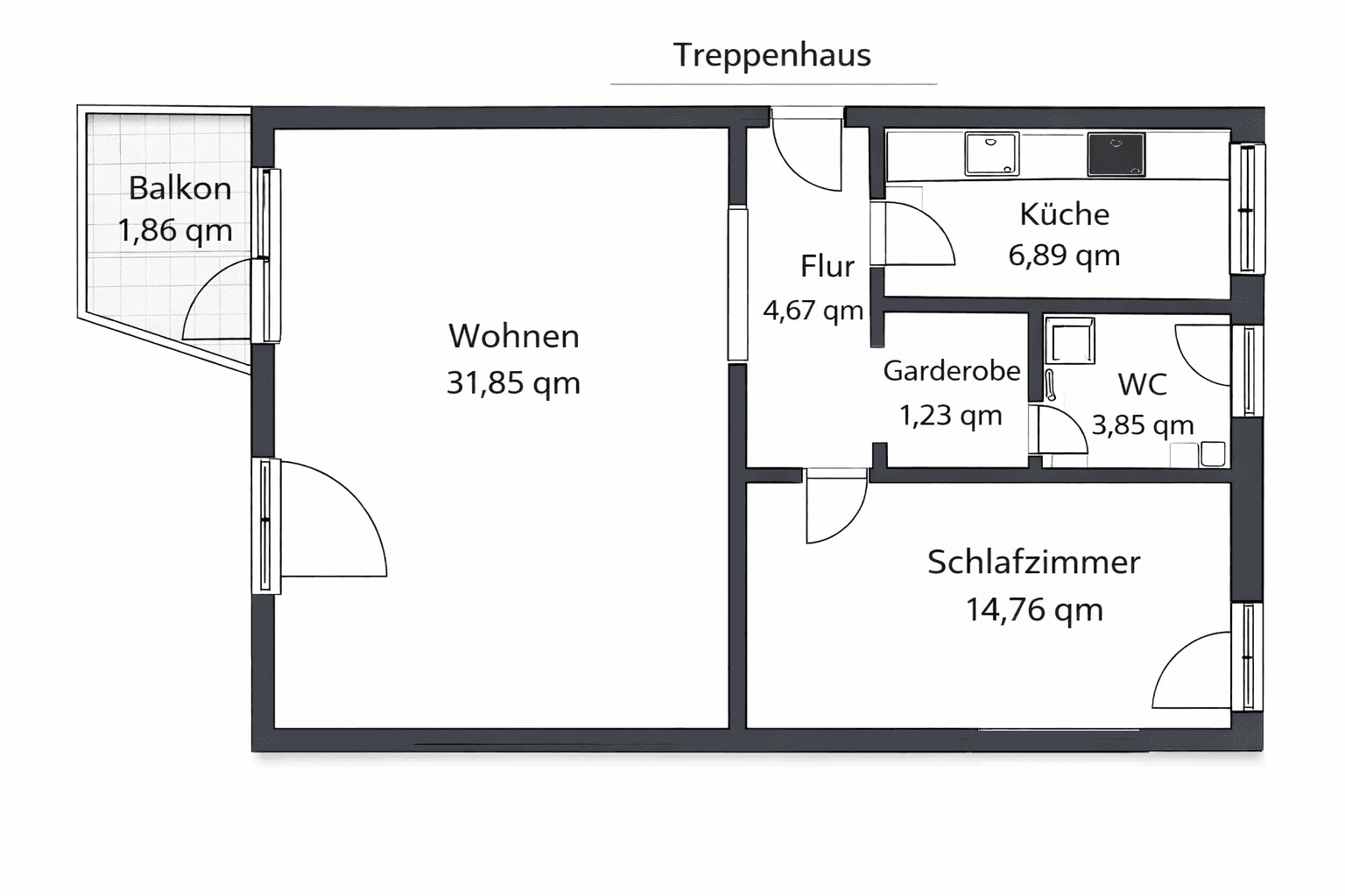 Predaj bytu 2-izbový 65 m², Bürgermeister-Deichmann-Straße 17, Bremen, Brémy Predaj bytu 2-izbový 65 m², Bürgermeister-Deichmann-Straße 17, Bremen, Brémy