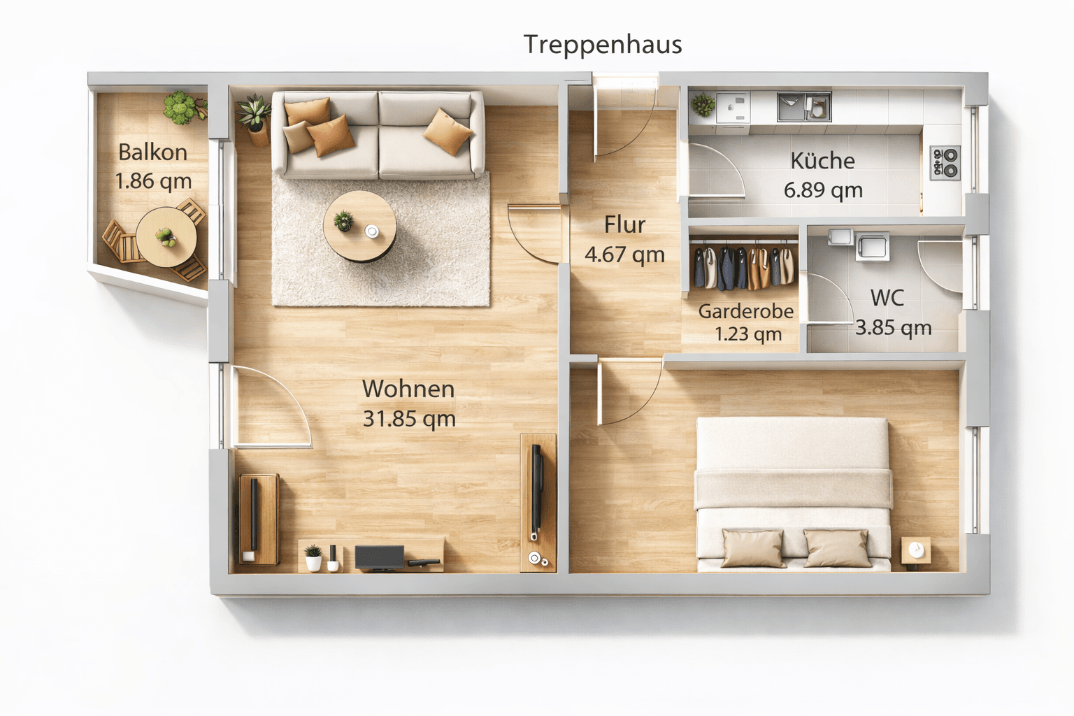 Predaj bytu 2-izbový 65 m², Bürgermeister-Deichmann-Straße 17, Bremen, Brémy Predaj bytu 2-izbový 65 m², Bürgermeister-Deichmann-Straße 17, Bremen, Brémy