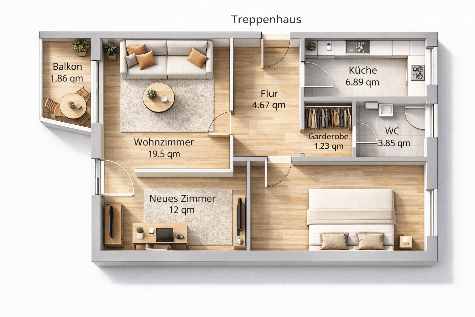Predaj bytu 2-izbový 65 m², Bürgermeister-Deichmann-Straße 17, Bremen, Brémy Predaj bytu 2-izbový 65 m², Bürgermeister-Deichmann-Straße 17, Bremen, Brémy