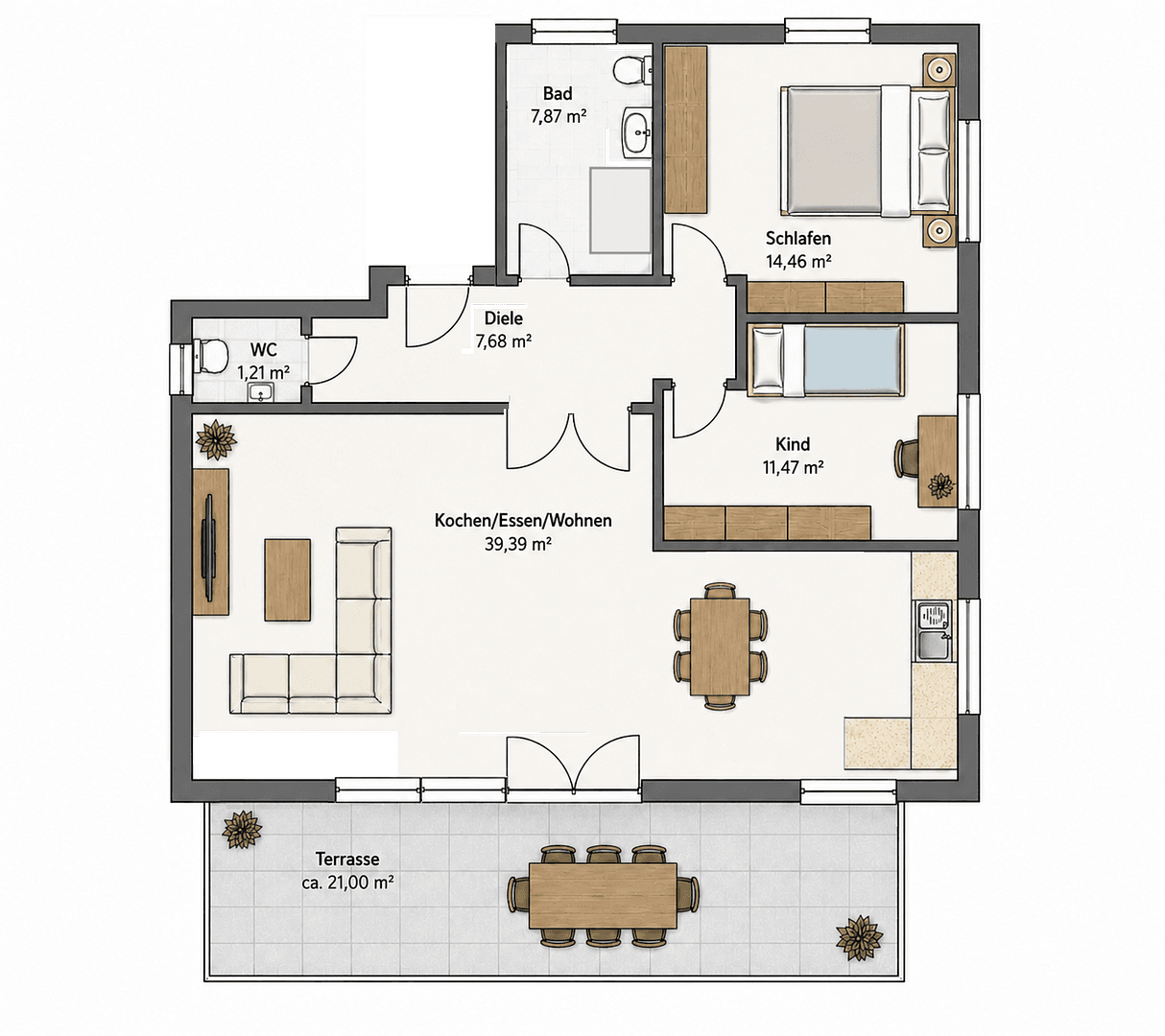 Predaj bytu 3-izbový 93 m², Robert-Schumann-Straße 49, Neuburg an der Donau, Bavorsko Predaj bytu 3-izbový 93 m², Robert-Schumann-Straße 49, Neuburg an der Donau, Bavorsko