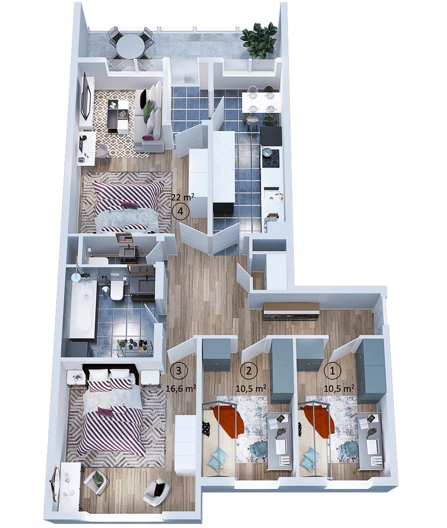 Prenájom bytu 11 m², Ludwigstraße 26, Offenbach, Hesensko Prenájom bytu 11 m², Ludwigstraße 26, Offenbach, Hesensko