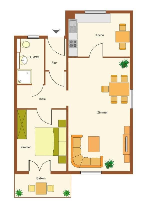Prenájom bytu 2-izbový 59 m², Zwickstraße 5, Süßen, Bádensko-Wurttembersko Prenájom bytu 2-izbový 59 m², Zwickstraße 5, Süßen, Bádensko-Wurttembersko
