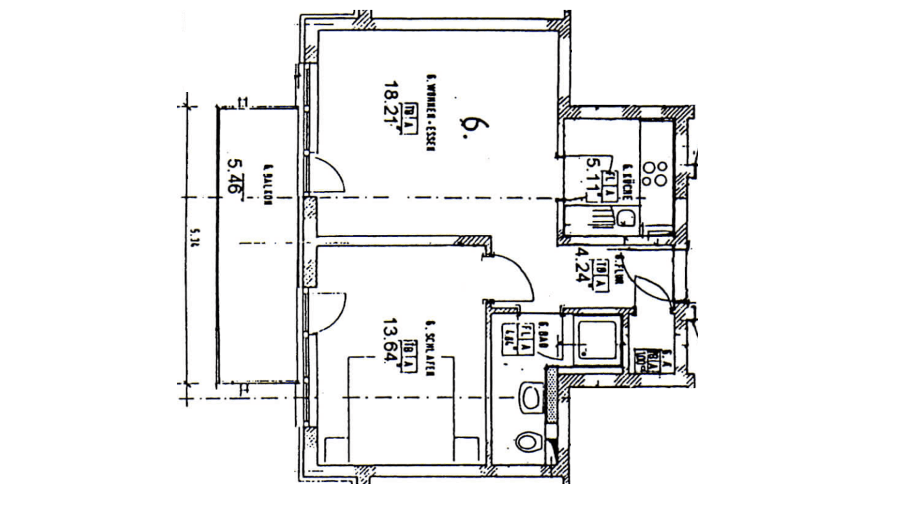 Prenájom bytu 2-izbový 52 m², Darmstadt, Hesensko Prenájom bytu 2-izbový 52 m², Darmstadt, Hesensko