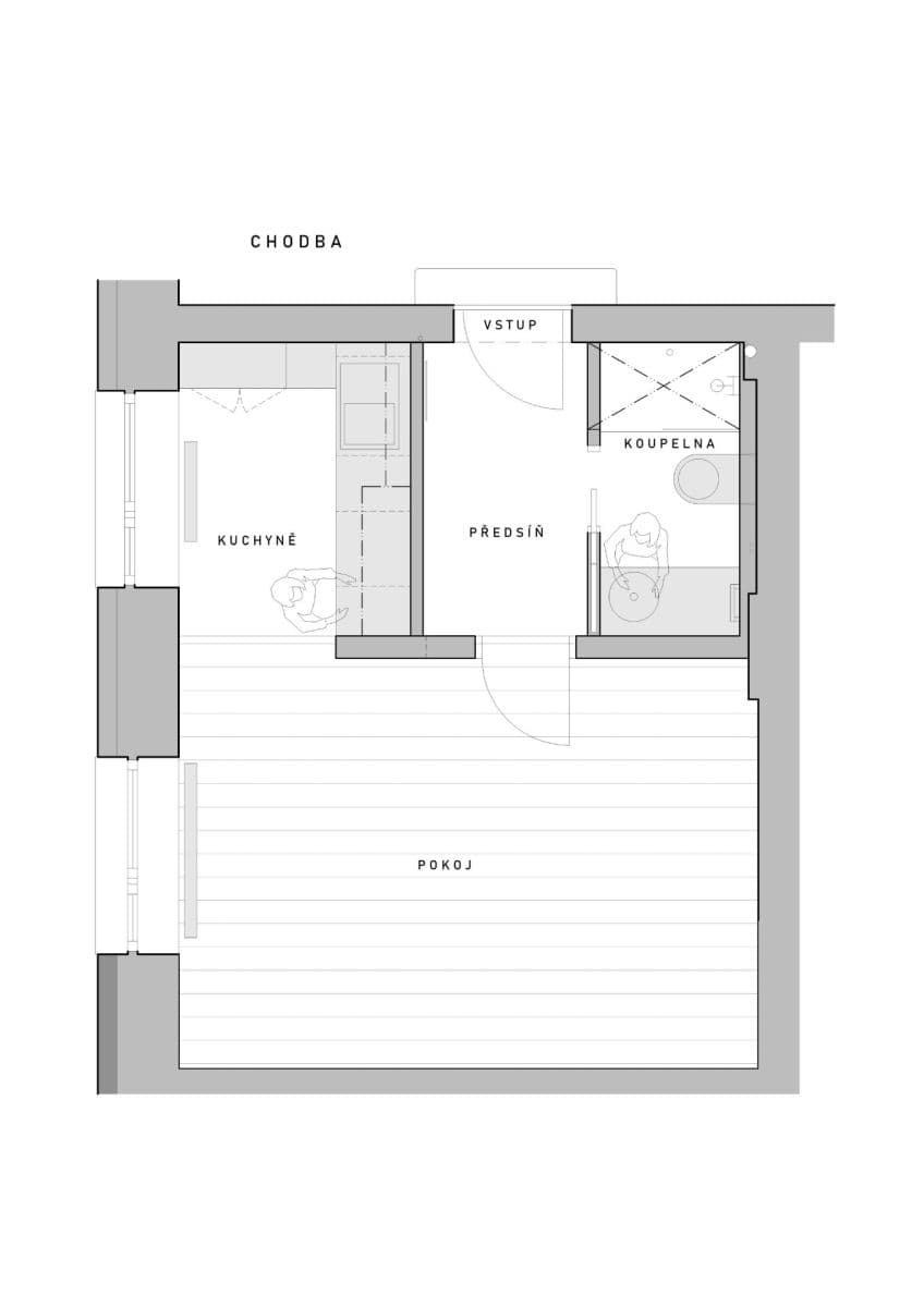 Prenájom bytu 1-izbový 28 m², Semilská, Praha, Praha Prenájom bytu 1-izbový 28 m², Semilská, Praha, Praha