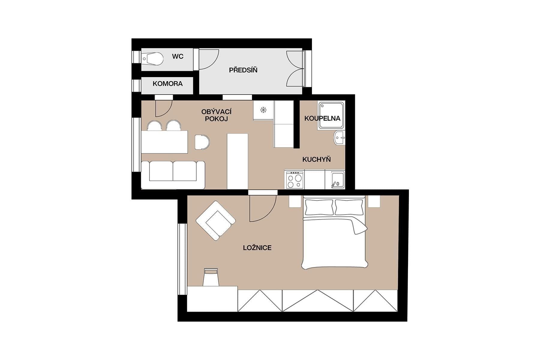 Predaj bytu 2-izbový 41 m², Nemocniční, Praha, Praha Predaj bytu 2-izbový 41 m², Nemocniční, Praha, Praha
