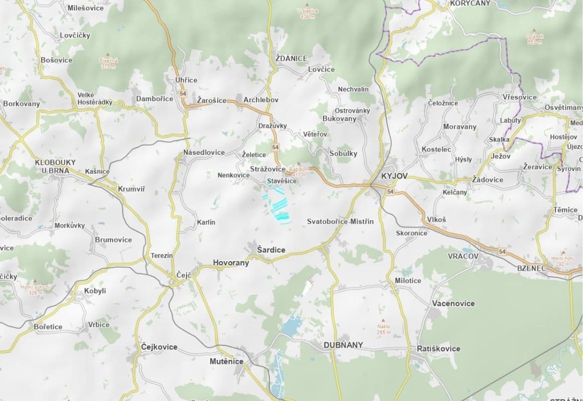 Predaj pozemku 24.361 m², Stavěšice, Jihomoravský kraj Predaj pozemku 24.361 m², Stavěšice, Jihomoravský kraj