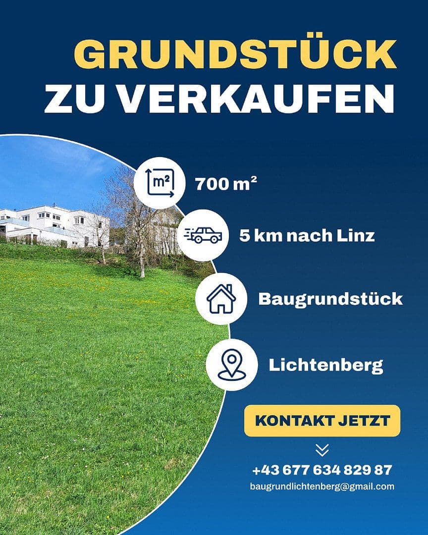 Predaj pozemku 692 m², Lichtenberg, Horné Rakúsko Predaj pozemku 692 m², Lichtenberg, Horné Rakúsko