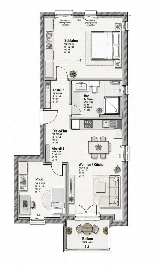 Predaj bytu 3-izbový 69 m², Freunder Weg 10, Aachen, Severné Porýnie - Westfálsko Predaj bytu 3-izbový 69 m², Freunder Weg 10, Aachen, Severné Porýnie - Westfálsko